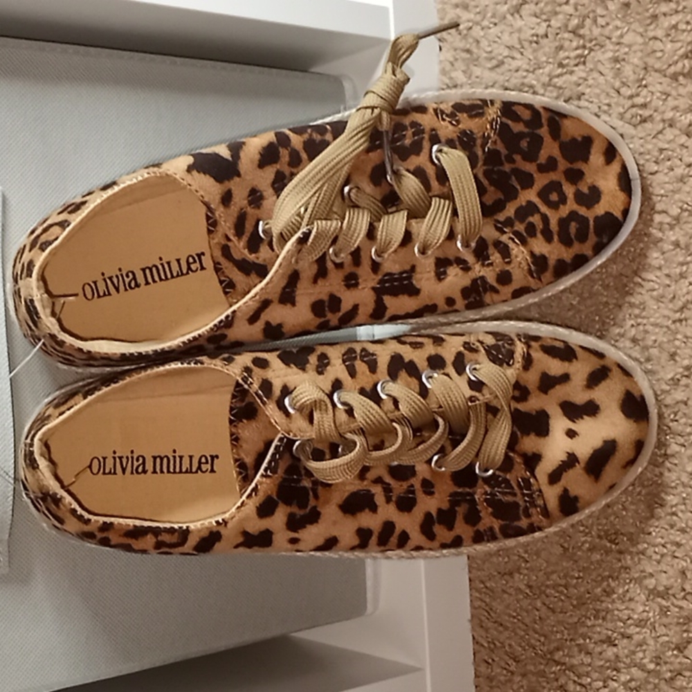 Animal Print Espadrille Style Shoes
